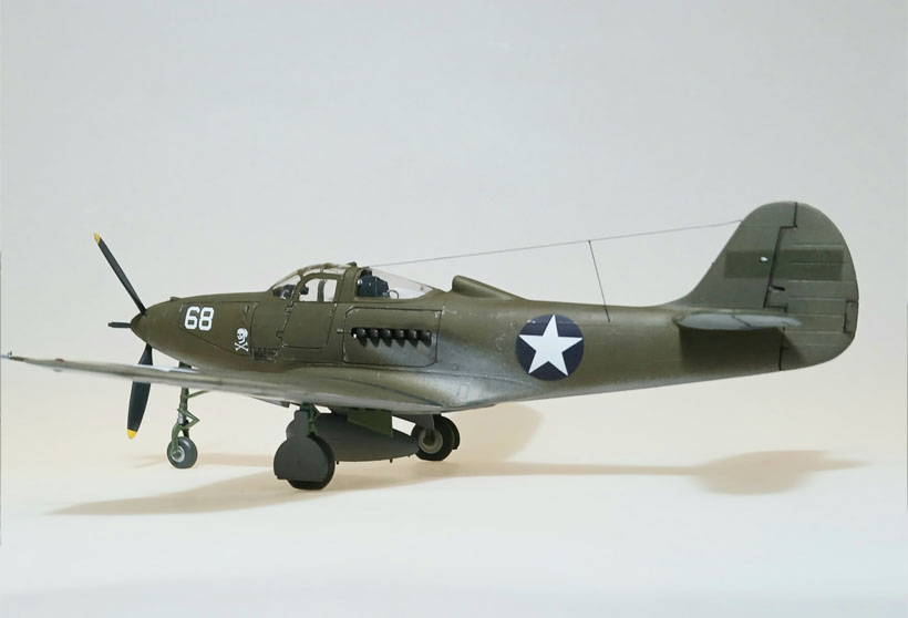 P-39N Airacobra, Lt. Bill Fiedler, Guadalcanal, Summer 1943 (Monogram 1/48)
