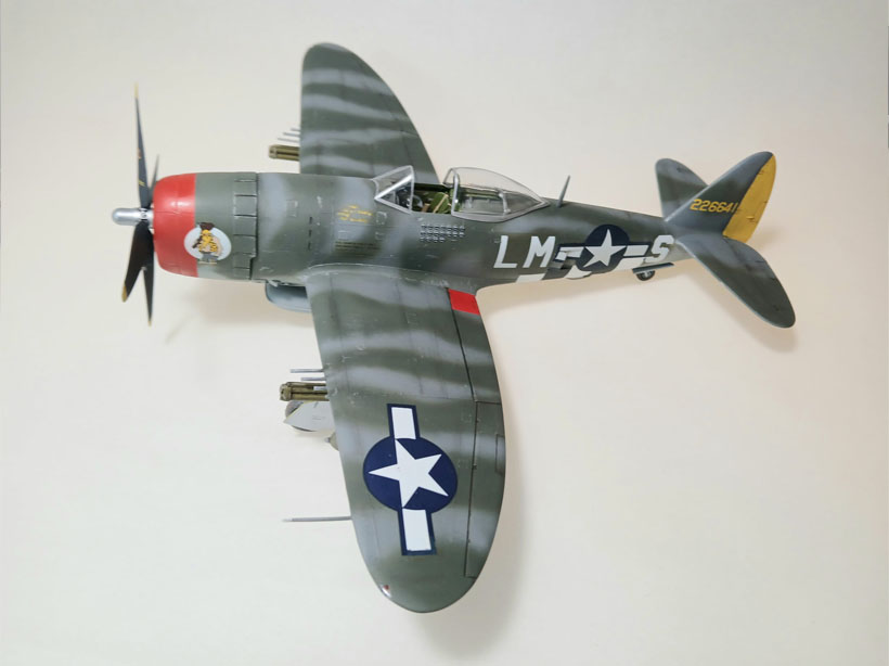 P-47D "Hairless Joe", Col. David Schilling, 56th Fighter Group 1944 (Monogram 1/48)
