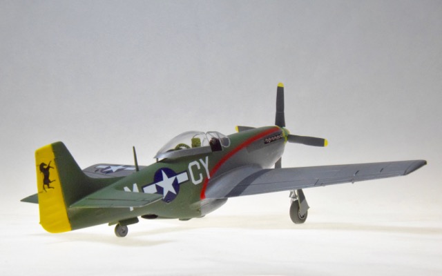 P-51D, 55th Fighter Group, 8th Air Force (Monogram 1/48)
