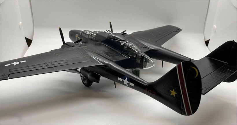 Northrop P-61B Black Widow, 418th Night Fighter Squadron, Leyte Philippines, December 1944 (Revell 1/48)
