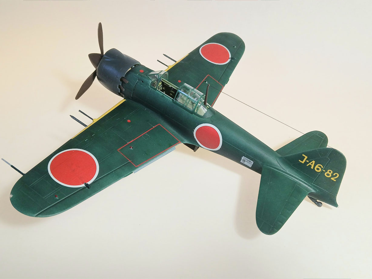 A6M8 Zero Type 54 (Hasegawa 1/48)
Only 2 prototypes built before the war ended
