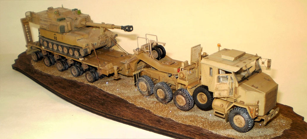 M1070/M1000 70-ton Tank Transporter (Takom 1/72) & M109 (Riich Models 1/72)
