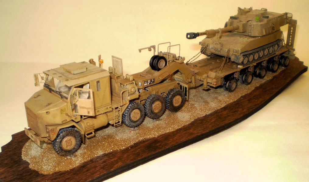 M1070/M1000 70-ton Tank Transporter (Takom 1/72) & M109 (Riich Models 1/72)
